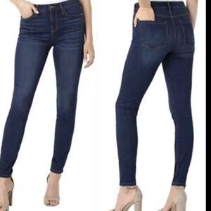 Cabi Dark Wash Knight Skinny Denim Jeans, Size 2